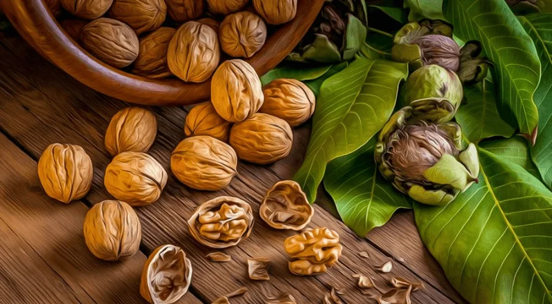 نگهداری گردوی با پوست خشک شده